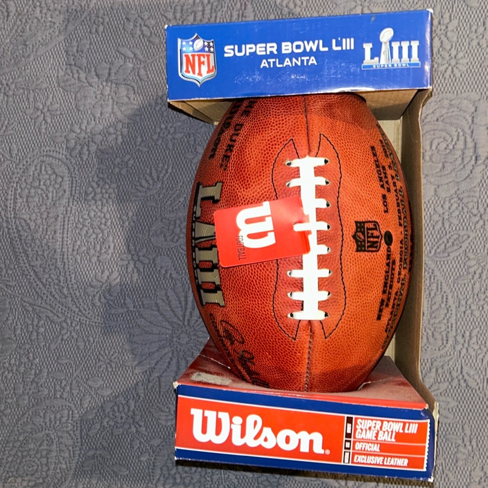 Super Bowl LIII New England Patriots @ Los Angeles Rams official game ball